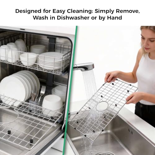 Stainless Steel Detachable Sink Grid (29" x 16" Center Drain) by MGSJ Craft - Used condition - Image 8