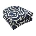 Pillow Perfect Indoor/Outdoor Carmody Wicker Seat Cushion, Navy, Set of 2