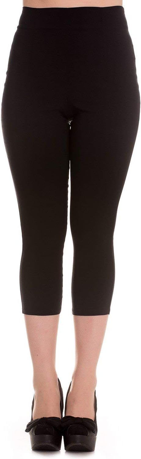 Hell BunnyTina 50s Vintage Retro Style Capri Trousers 3/4 Length Pedal Pushers