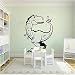 Pegatinas de pared Dinosaurio de dibujos animados x Etiqueta de código de triángulo Animal Dormitorio Habitación de los niños Parque Jurásico Dinosaurio Animal 93x70cm