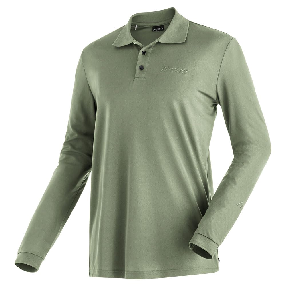maier sports Ulrich Long Sleeve Polo 3XL