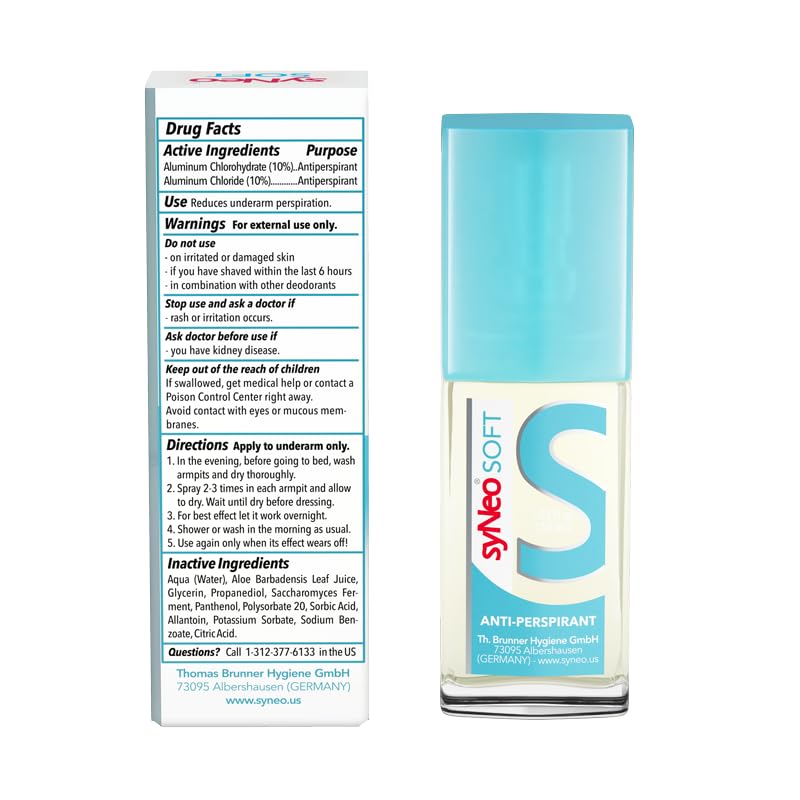 syNeo SOFT Sensitive Antiperspirant Spray - Fórmula Extra Suave miniatura 7