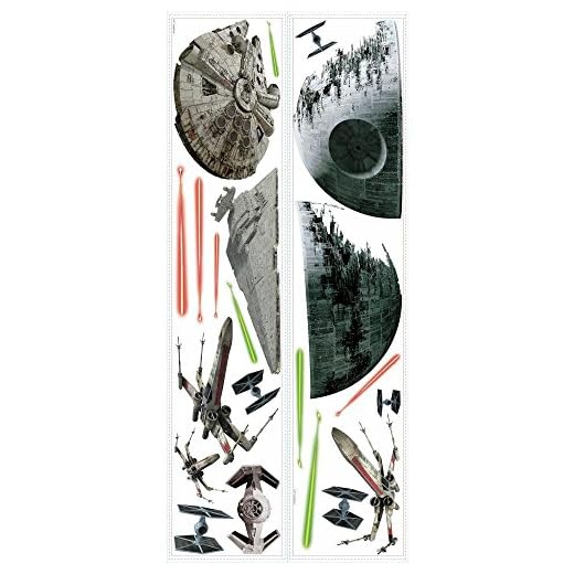 RoomMates Pegatinas de Pared Star Wars Naves Clasicas