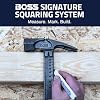 Boss Hammer 14 oz. Pro Plus Titanium Hammer - Ti64 Construction Grade, New Side Nail Extractor, 20% Thicker Handle, 1/4 Tether Hole, Smooth Face - Made in the USA - BHPPS14TIS