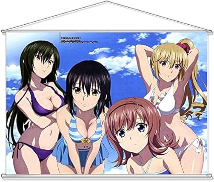 Amazon ストライク ザ ブラッド 姫柊雪菜 妃崎霧葉 藍羽浅葱 江口結瞳 B2タペストリー アニメ 萌えグッズ 通販