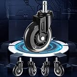 Popolov Office Chair Wheels,Replacement Wheels for Office Chairs,98% Universal Fit Chair Caster,Whee
