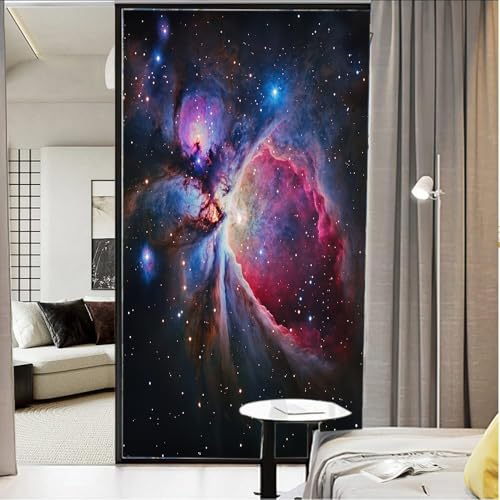 Vinilo decorativo para ventana diseño abstracto cósmico nebulosa 23.6x35.4 pulgadas miniatura 3