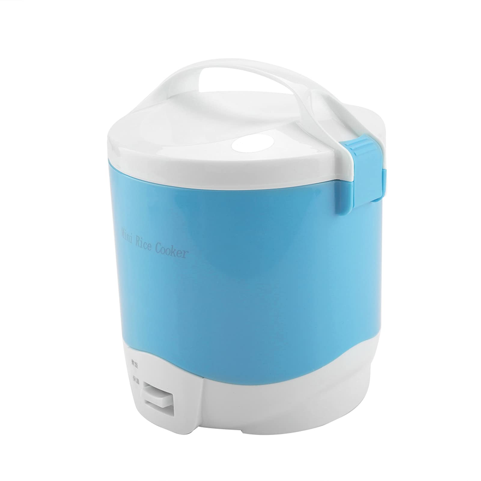 Fornello di Riso Multifunzionale Portatile Elettrico 24V 180W 1.6L Fornello a Vapore per Alimenti Fornello per Cereali di Riso Multi-fornello per Auto Camion(Blu)
