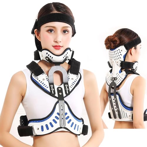 BLUEZY Orthèse Thoracique Cervicale, Support De Rééducation des Vertèbres Cervicales, Orthèse De Soutien Dorsal pour La Tête, Support De Rééducation des Vertèbres Cervicales