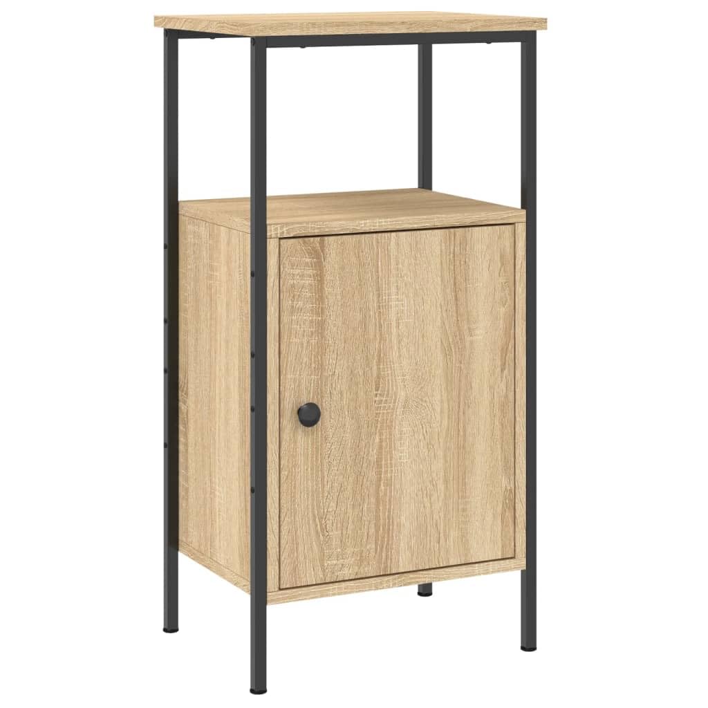 Vidaxl Bedside Cabinet Sonoma Oak 41x31x80cm Engineered Wood Brown