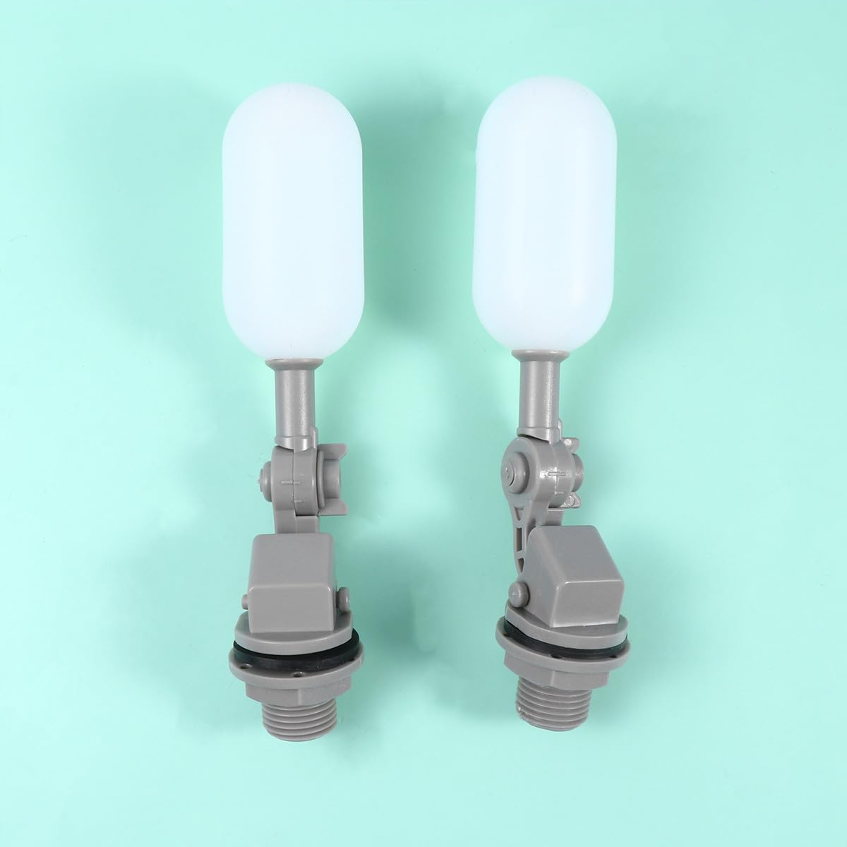 BETOOKY Schwimmerkugel Absperrventil Dn15 mit Automatischer Wasserstandskontrolle 4 Stück Gewindedurchmesser 20mm 1/2 Zoll aus Abs und Pe für Kühlventilatoren und Eismaschinen