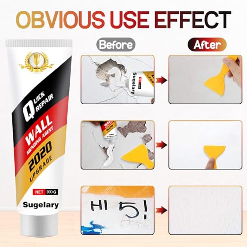 Drywall Patch Repair Kit with Scraper, Wall Spackle Repair Paste, Wall Mending Agent Quick and Easy Solution to Fill the Holes for Home Wall, Plaster Dent Repair and Wood Scratch Repair - Thumbnail 3