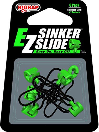 RIGRAP EZ Sinker Slide #7 Stainless Steel Duolock Snap, Green