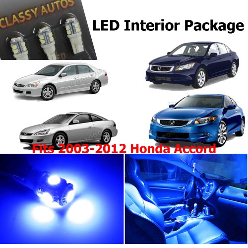 Classy Autos Honda Accord Blue Interior LED Package (6 Pieces)