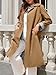 Tankaneo Womens Long Trench Coat Single Breasted Oversized Windproof Overcoat Fashion Outerwear