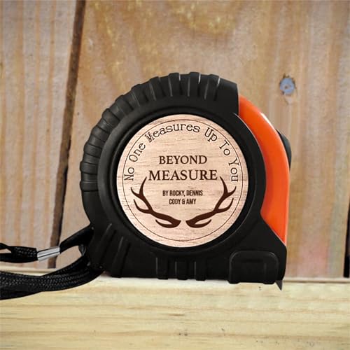 Set de cinta métrica y martillo personalizado para papá miniatura 5