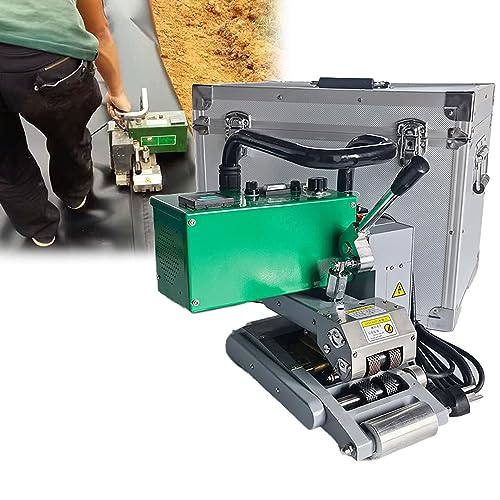 Automatyczna zgrzewarka klinowa na gorąco do materiałów geokulaturalnych, 2100 W, wysoka wydajność uszczelniająca z tworzywa sztucznego, idealna do materiałów PE, PCW i EVA