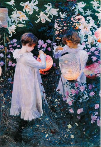 �i38×26cm�jCHengQiSM ���� �ؐ��p�Y�� 300�s�[�X John Singer Sargent�ECarnation, Lily, Lily, Rose ���� �p�Y�� �G�� �y�C���e�B���O ������� �C���e���A �v���[���g