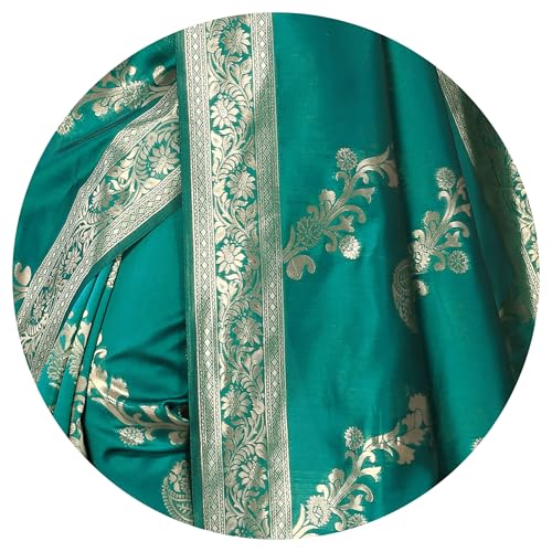 Image of MIRCHI FASHION Women Saree | Jacquard Banarasi Silk Woven Ethnic Motif Office Wear Sari