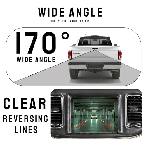 Image of Anpher Rear View 170 HD Night Vision Backup Camera Compatible with 2015-2017 Ford F-150...Replaces Part Number:FL3Z-19G490-D, FL3Z-19G490-B
