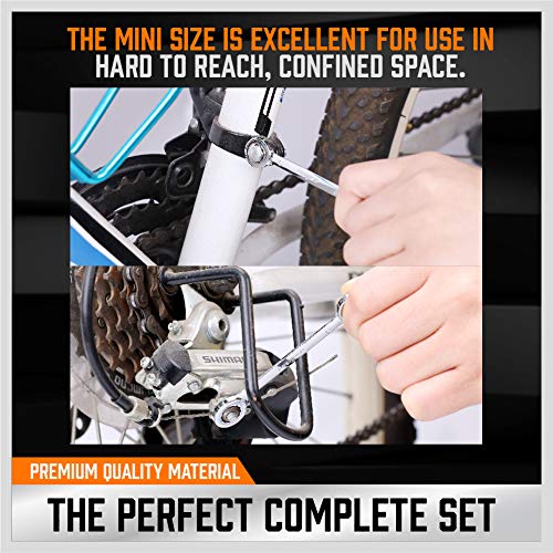 Image of HORUSDY 20-Piece Mini Wrench Set, Small Wrench Set, Metric and SAE Mini Combination Wrench Sets