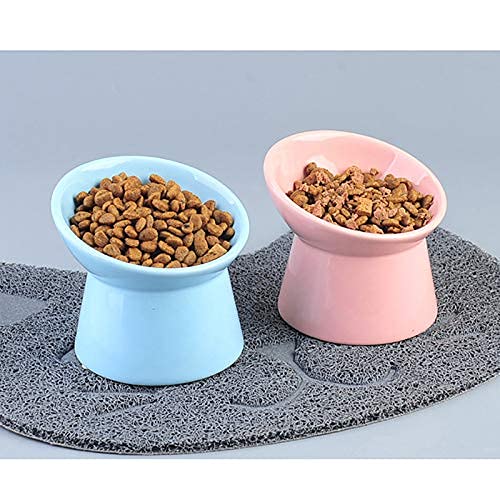 Ubersweet® Imported Elevated Pet Bowl Neck Protection Cat Food Bowl Puppy Water Bowl for Kitten Ceramic Pet Bowls Elevated Cat_139695 (B09LYZ6JRZ) Amazon Price History, Amazon Price Tracker