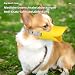Vyloky Hundemaulkorb Anti-Biss Silikon Entenschnabel、Duck Mouth Shape Hund Maulkorb Anti-Ruf Maulkorb für Welpen Hunde (gelb (Farbe), L)