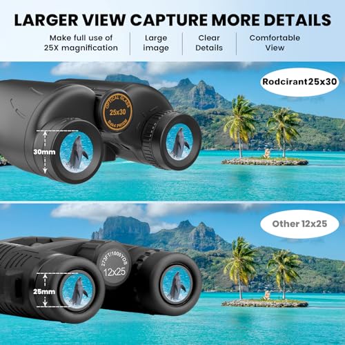 25x30 Professional Large Eyepiece Binoculars for Adults by Rodcirant - Used condition - Image 3