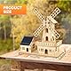 STEM Solarbetriebenes 3D Holzpuzzle - DIY Windmühlenhaus Bausatz,Wissenschaftliches Lernspiel für Kinder 8-15 & Erwachsene,Kreatives Modellbauprojekt,Klare Anleitung auf Deutsch.