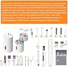 GK GAMAKAY Kit de limpieza multifuncional 33 en 1 para dispositivos electrónicos | Cepillo para limpiar teclados, kit de limpieza para audífonos AirPods, multiherramienta para limpiar laptops, auriculares, cámaras y celulares (Negro) 4
