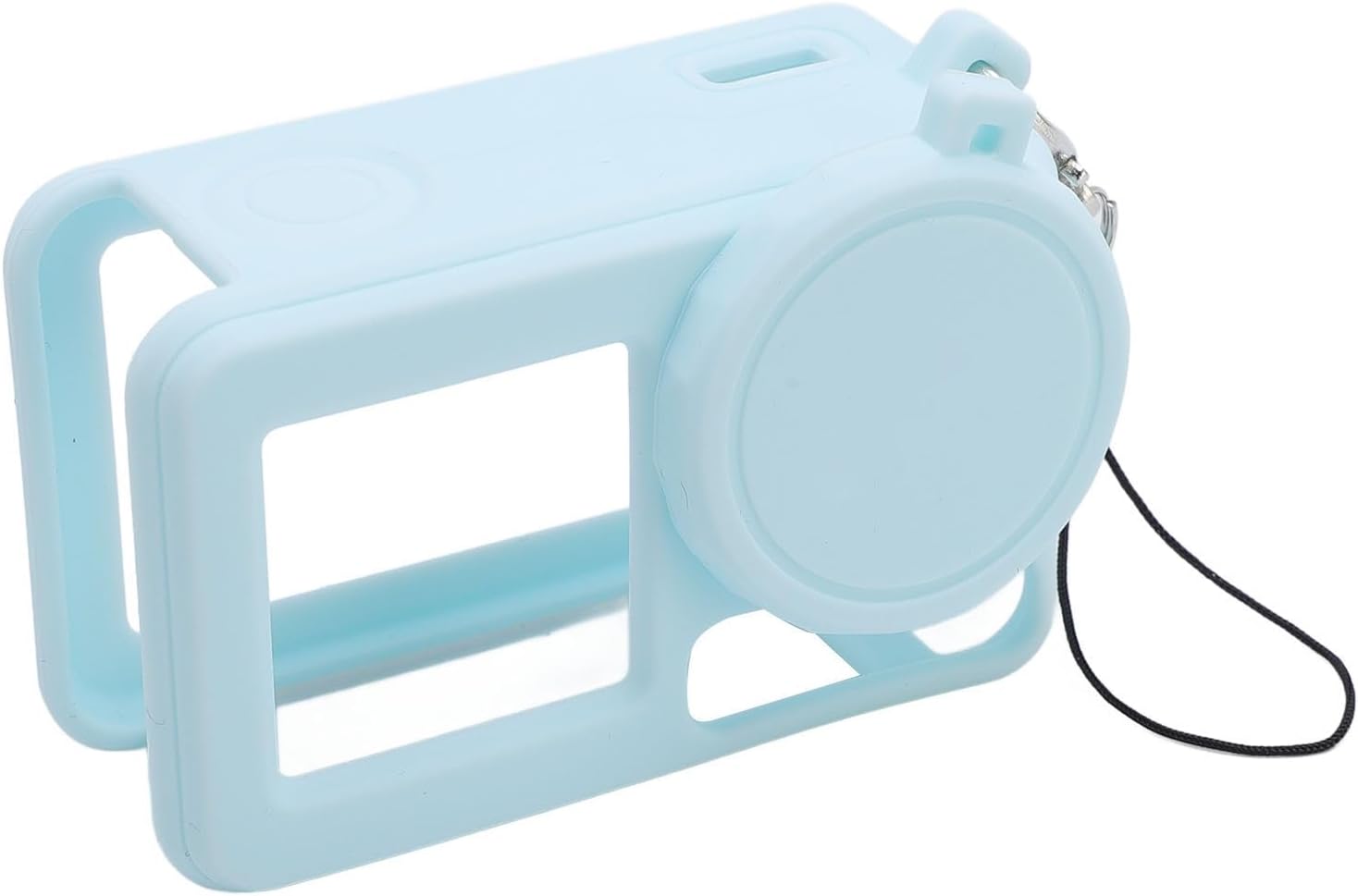 Cryfokt Light Blue Silicone Protective Case for Action 5 Pro Action Camera Scratch Resistant Cover