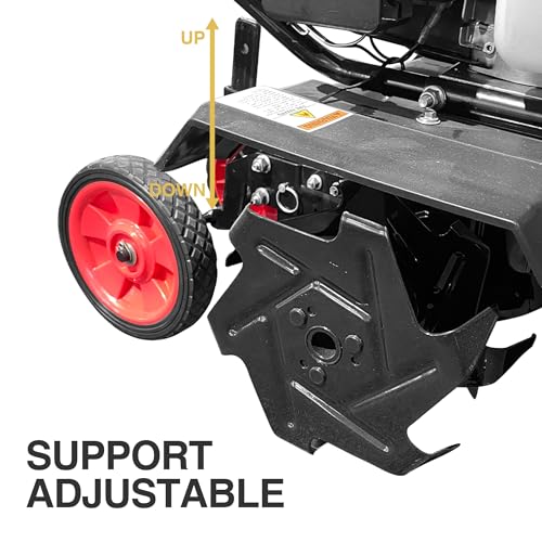 GardenTrax Upgraded Tiller 40cc 4-Cycle Multi-Function Mini Cultivator w/6 Durable Steel Tines - Additional View