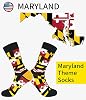 BUENWAZ Maryland Flag Socks for Men & Women - Fun Maryland Gifts, Novelty Socks for Marylander, 1 Pair #2