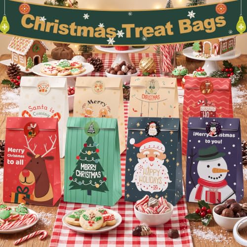 woric Christmas Gift Bags 24Pcs 9.4" X 5.1" X 3.1" Christmas Goodie Bags — view 5