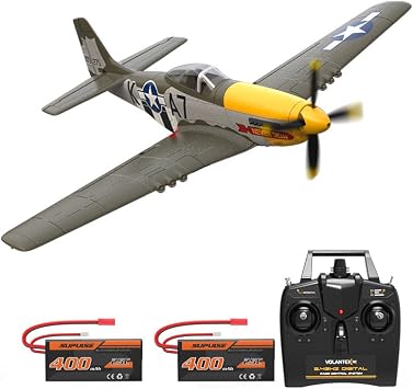 Brushless RTF P51D Mustang 2.4GHz RC Fighter for Beginners Boys Adults