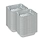TigerChef TC-20493 Durable Half Size Deep Aluminum Foil Steam Table Pans with Recipe Card, Multi-Purpose Disposable Pans, 9" x 13" Size (Pack of 100)