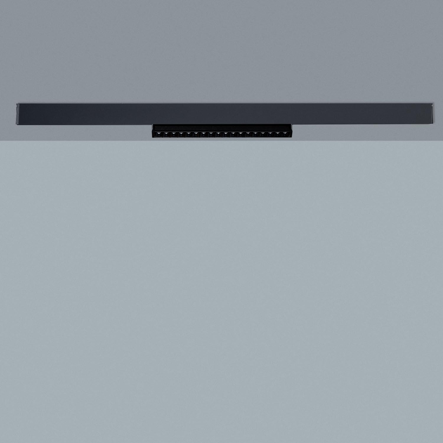 LEDKIA LIGHTING Rail Magnétique 20mm en Saillie 48V 2m Noir