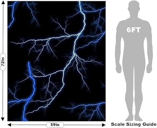 Miniatura 3 de Rwraps - Película de vinilo mate para auto en rayo azul, 59 x 6 pulgadas, rollo de hojas para vehículo con respaldo adhesivo y tecnología de