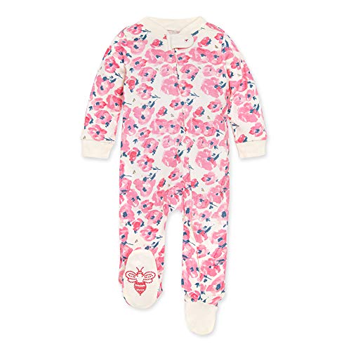 Image of Burt's Bees Baby unisex-baby Sleep & Play, Organic One-piece Romper-jumpsuit Pj, Zip Front Footed Pajama