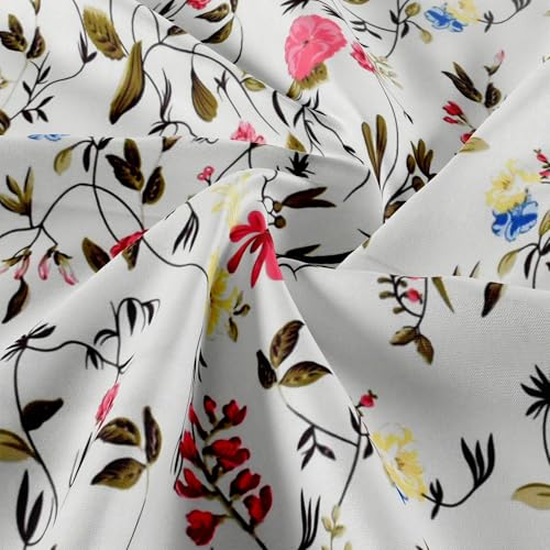 Image of VOMZER Premium 320 TC Fitted Bed Sheet with Full Elastic - Deep Pocket Design - Wrinkle Resistant Fitted Bedsheet 36x72 Single White