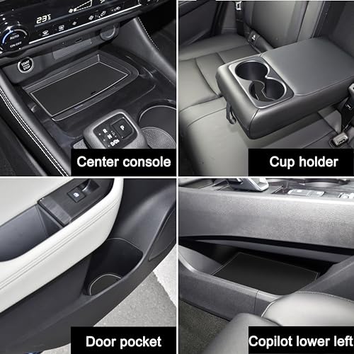 Forro para consola central Nissan Rogue 2021-2026 gris miniatura 2