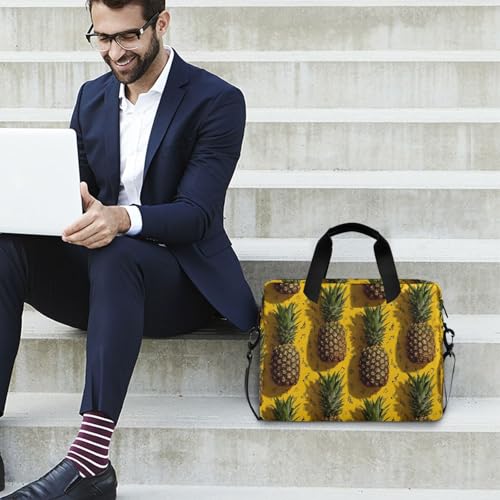 Bolsa para Laptop con estampado de piña y múltiples bolsillos miniatura 3