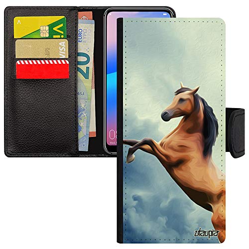 Coque Samsung Note 20 portefeuille anti-choc motif cheval en cuir PU
