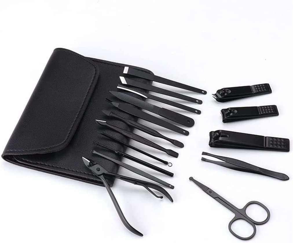 Zestaw do manicure pedicure profesjonalny zestaw do pielęgnacji stóp 16 sztuk Zestaw obcinaczy do paznokci Zawód Zestaw do przycinania paznokci ze stali nierdzewnej Zestaw do pedicure i manicure z w