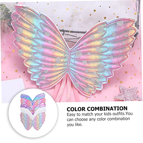 Tofficu 5 Pçs Asas De Acessórios Cosplay De Princesa Para Meninas Asas De Fada Adereços Festa De Ani