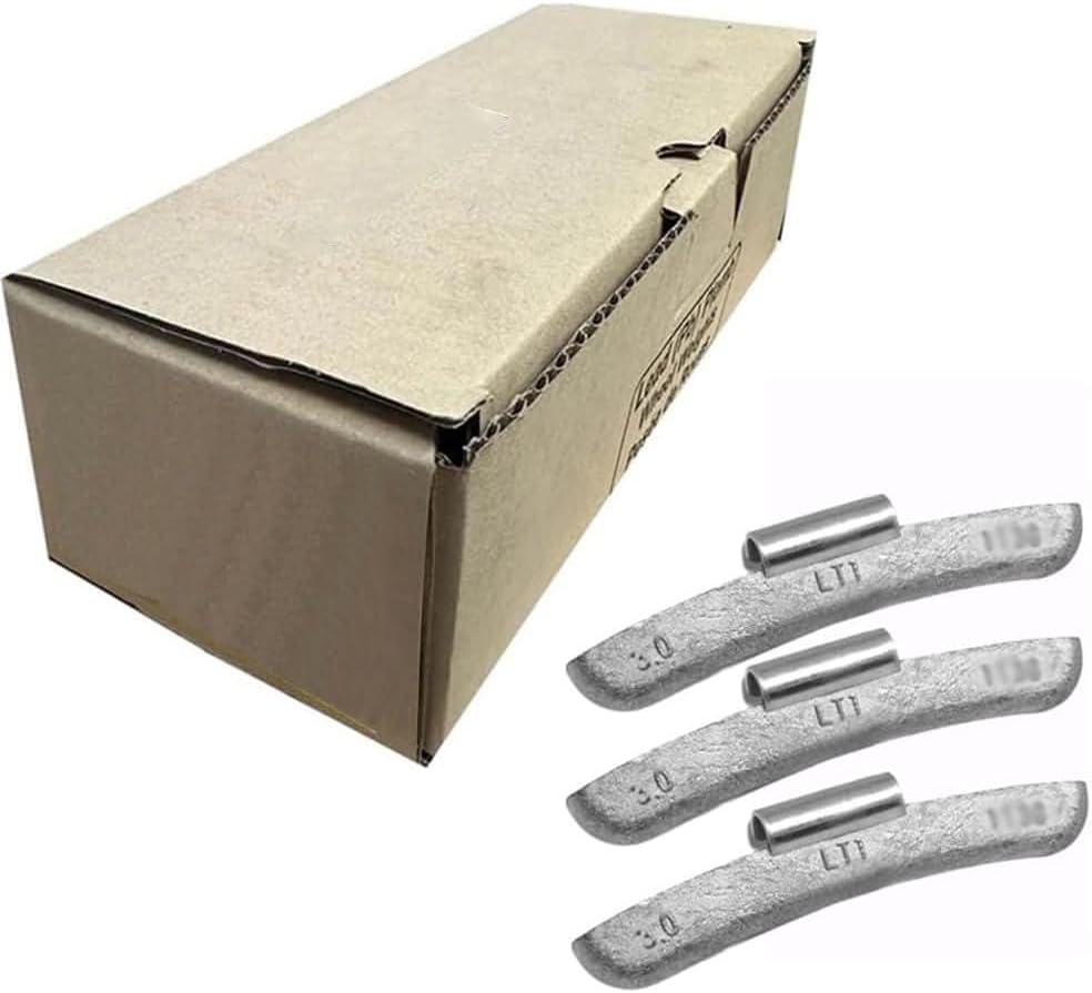 Generic LT1 Wheel Weights Uncoated Lead Clip-On - Choose from 0.50 oz to 6.00 oz (0.50 oz - 25 Pack)