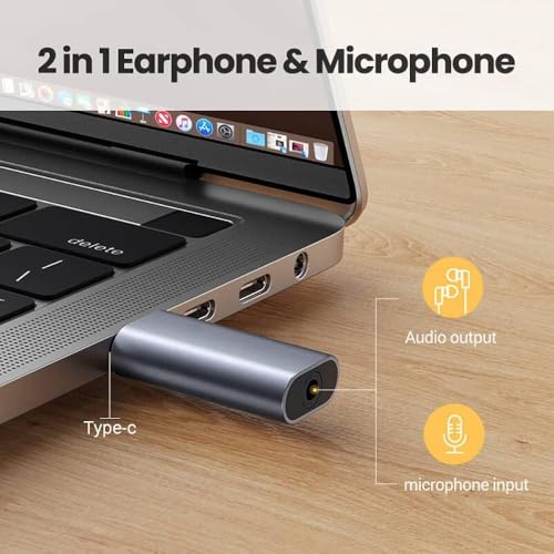 Image of iQOO Type C to 3.5mm Audio Jack Adapter | USB-C to Aux Headphone Converter with DAC Chip | Supports Mic & Volume Control | Compatible with iQOO 13, Neo 10, Z10, Vivo & Android