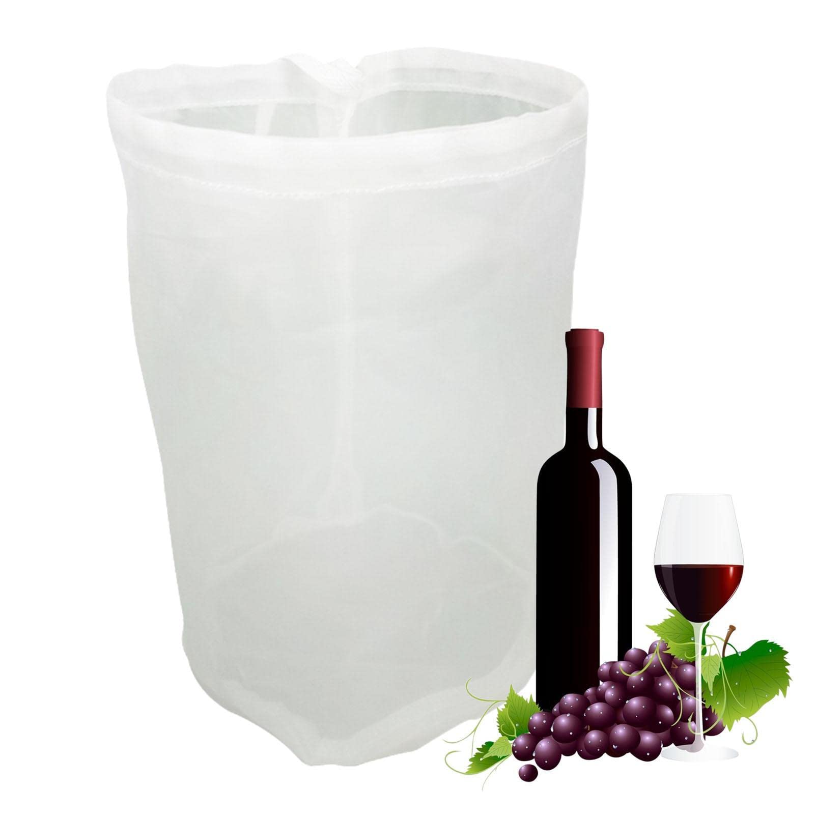 Beer Filter Bag | Reusable Nut Bag Strainer,Excellent Kitchen Tool Perfect Use for Fruit Cider Grape And Wine