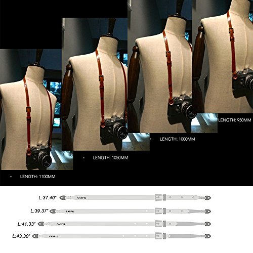 Canpis Cp006 Camera Shoulder Neck Strap Brown, Four Stage Buckled Adjustable Length Compatible With Mirrorless Compact Cameras #TOP5