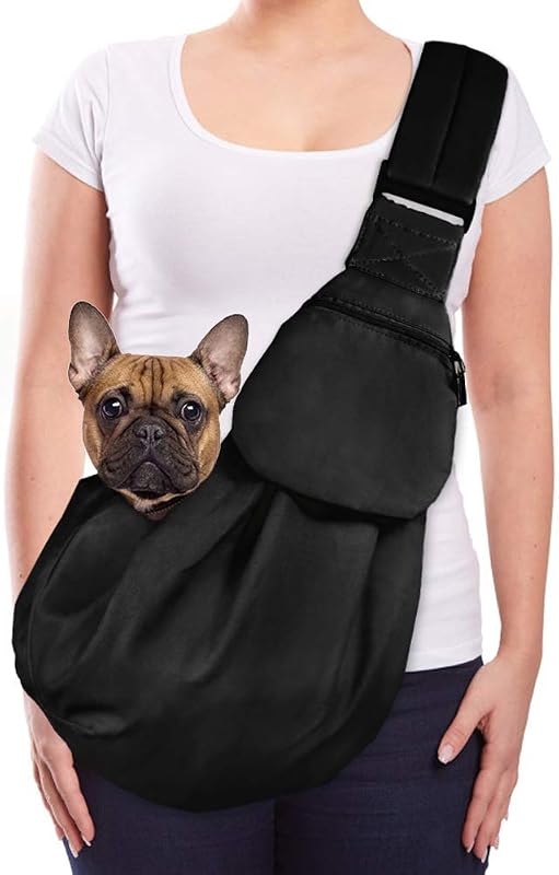 Peitoral tipo sling para cães e gatos pequenos Lukovee com gancho de segurança L40